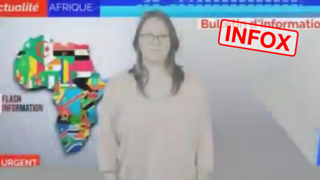 Image tirée d'une vidéo présentée comme un bulletin d'information.