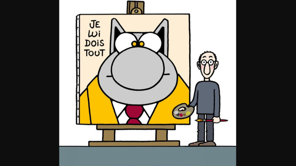 Le dessinateur belge Philippe Geluck expose le Chat au musée Maillol à Paris