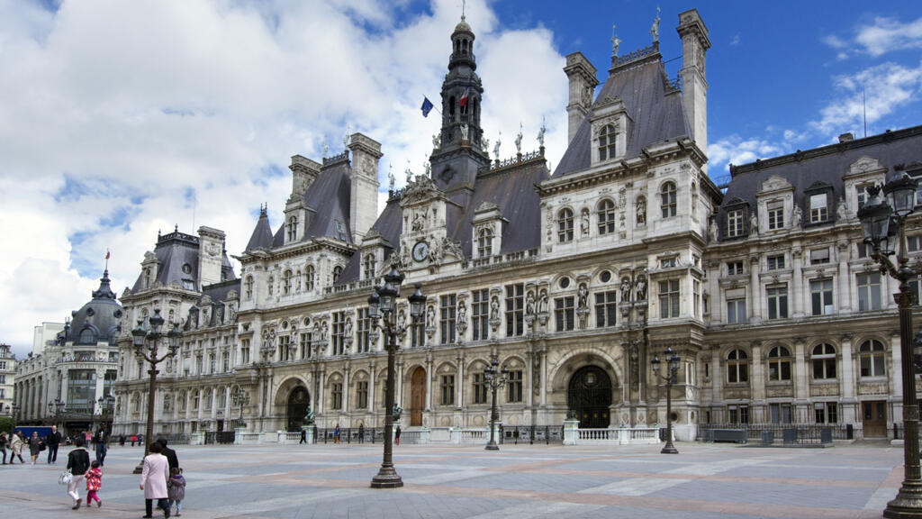 L'Hôtel de Ville de Paris.