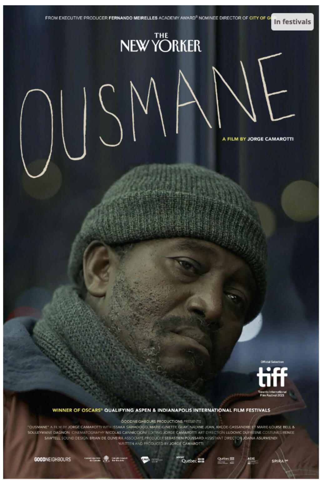 "Ousmane", curta-metragem de Jorge Camarotti, enfoca a doença de Alzheimer entre imigrantes.