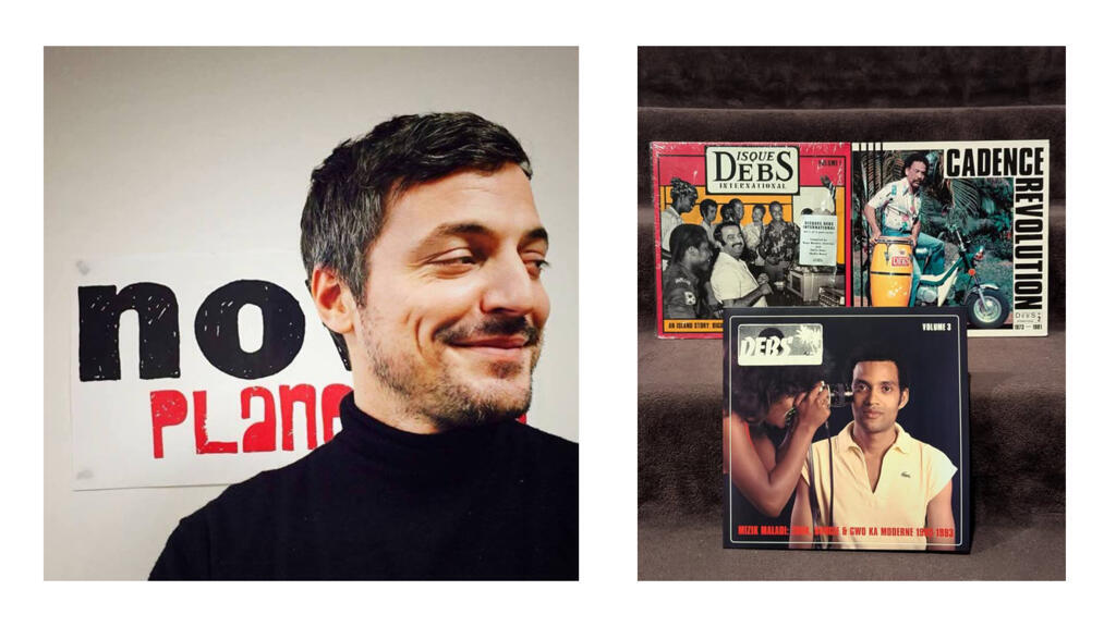 Emile Omar et les 3 volumes de la série Disques Debs International du label anglais Strut.