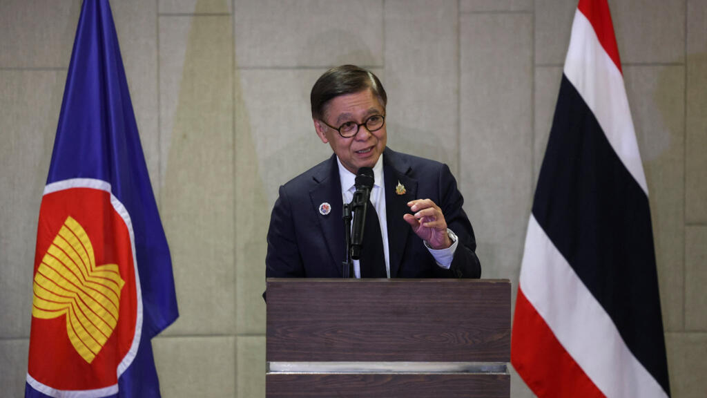 Thailand's Foreign Minister Sihasak Phuangketkeow speaks to media members after a special meeting of ASEAN Foreign Ministers on the Thailand-Cambodia situation at Kuala Lumpur, Malaysia December 22, 2