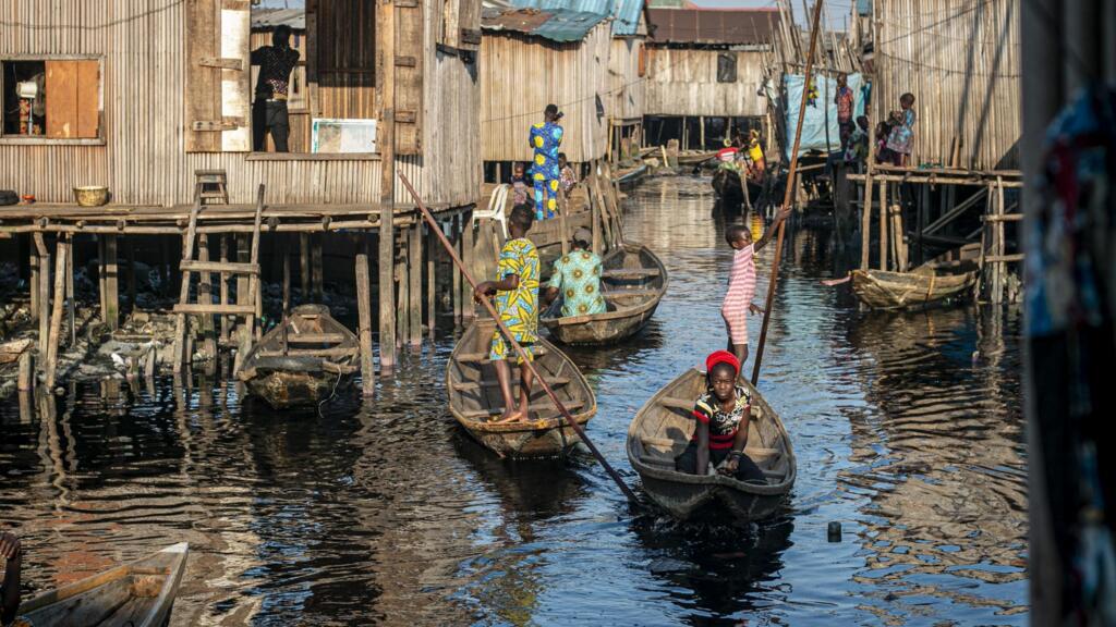 Le quartier de Makoko, à Lagos.
