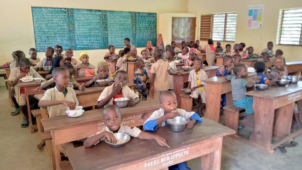 Cantine scolaire au Bénin.
