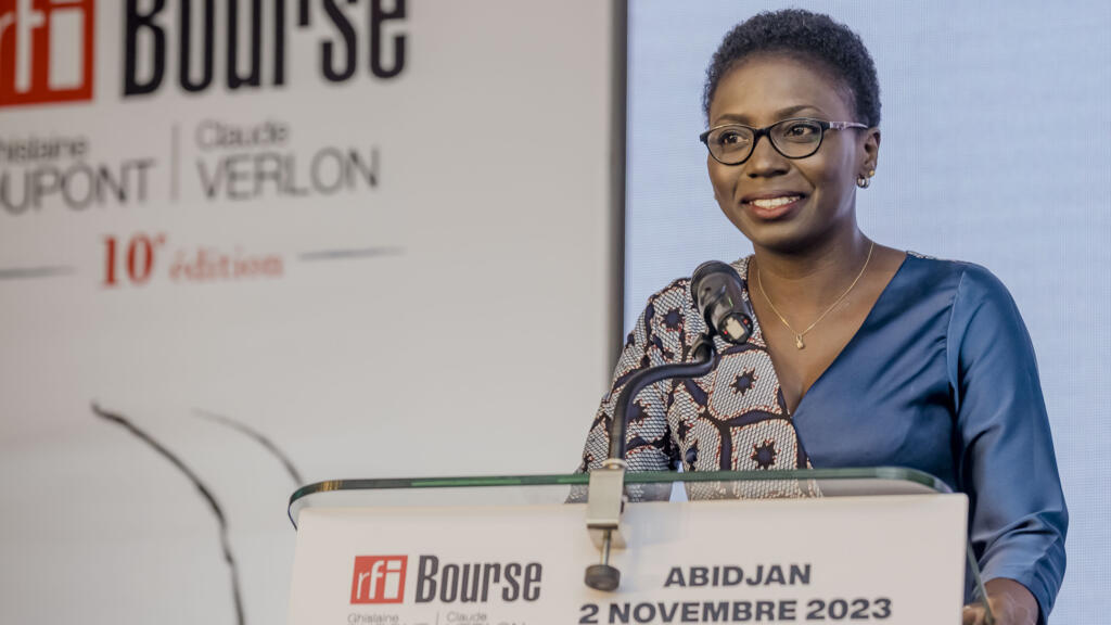 La journaliste béninoise Cécile Goudou, le 2 novembre 2023 à Abidjan, en Côte d'Ivoire.