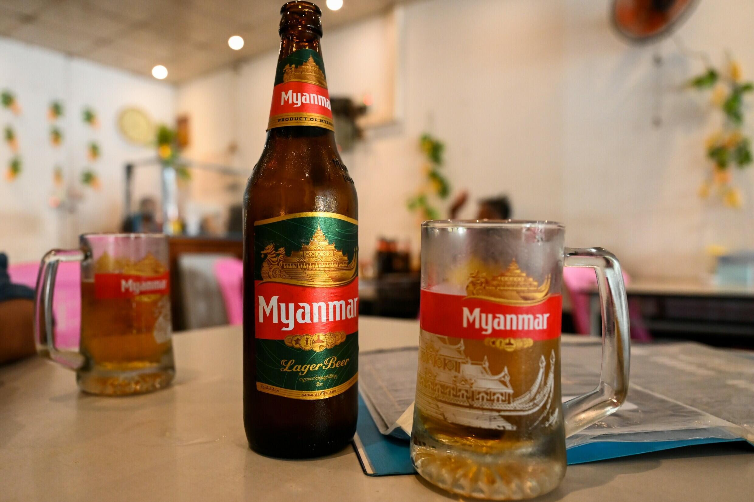 Myanmar military's beer sales tumble after junta boycott
