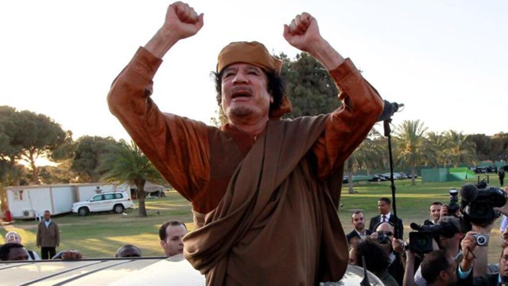 Mouammar Kadhafi.