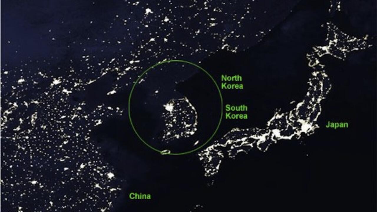 Así (no) se ve Corea del Norte de noche Así (no) se ve Corea del Norte de noche
