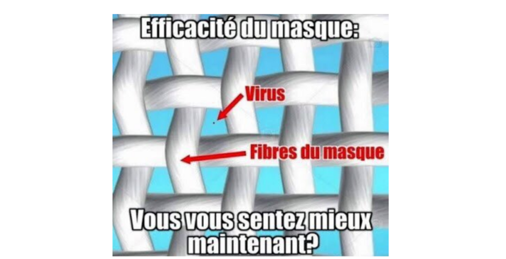 Cette illustration trompeuse circule toujours depuis le début de la pandémie.