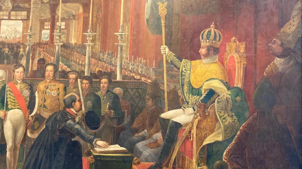Quadro Coroação de D. Pedro I de Jean-Baptiste Debret