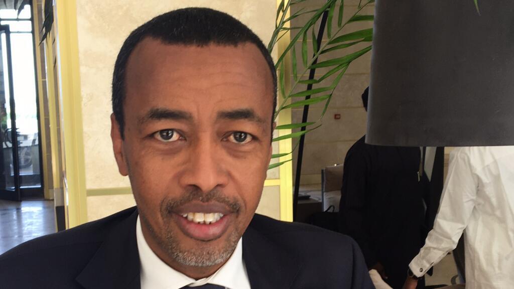 L’ambassadeur djiboutien Mohamed Idriss Farah, président du Conseil paix et sécurité de l’Union africaine, co-dirige la délégation de l'UA à Ndjamena. 02-05-2021.