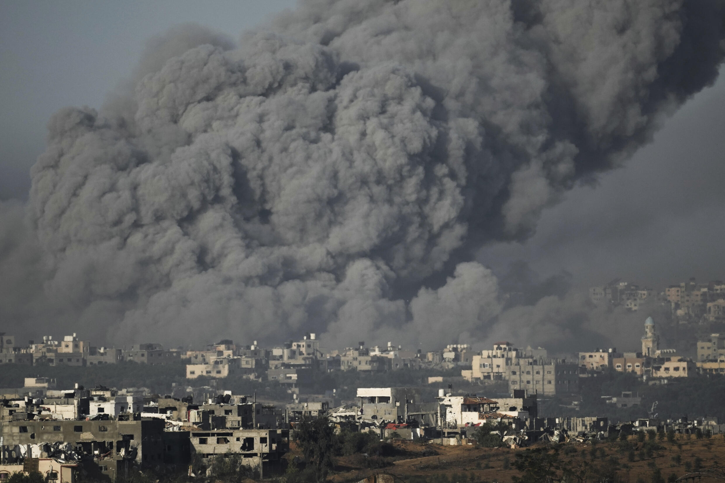 Les combats continuent dans la bande de Gaza après la conclusion de l'accord, mercredi 22 novembre.