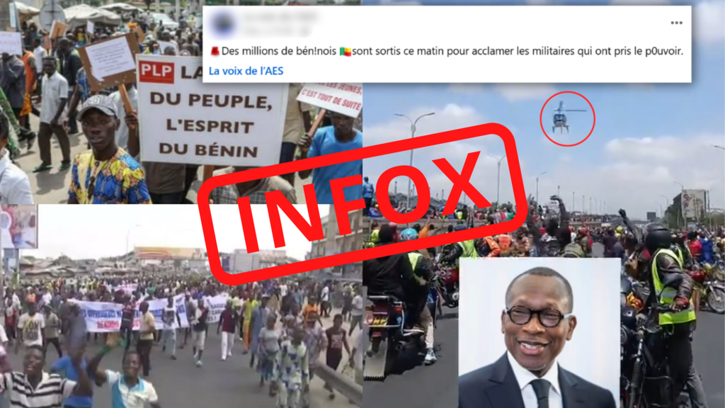 Tentative de coup d'État au Bénin: attention à ces vidéos détournées
