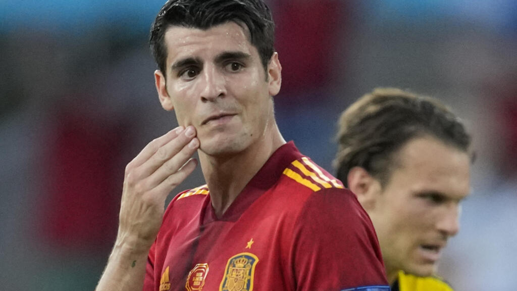 Álvaro Morata (Espagne), lors du match contre la Suède, le 14 juin 2021. (Image d'illustration)
