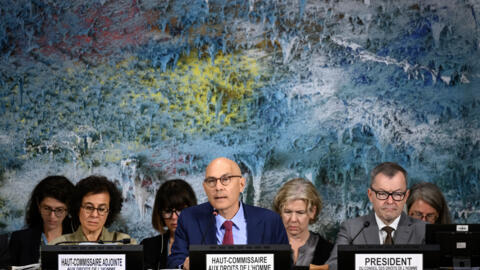 Le Haut-Commissaire des Nations Unies aux droits de l'homme, Volker Turk, prononce un discours lors de la 60ème session du Conseil des droits de l'homme des Nations Unies, à Genève, le 8 septembre 2025.
