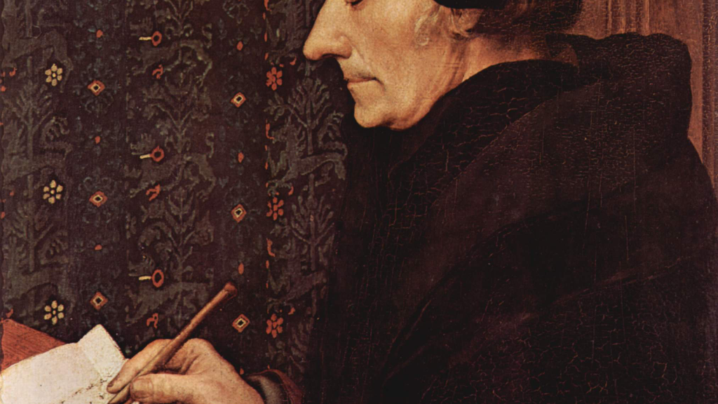 La notion de vérité intéresse depuis longtemps les philosophes. Ici, le philosophe Erasme. 