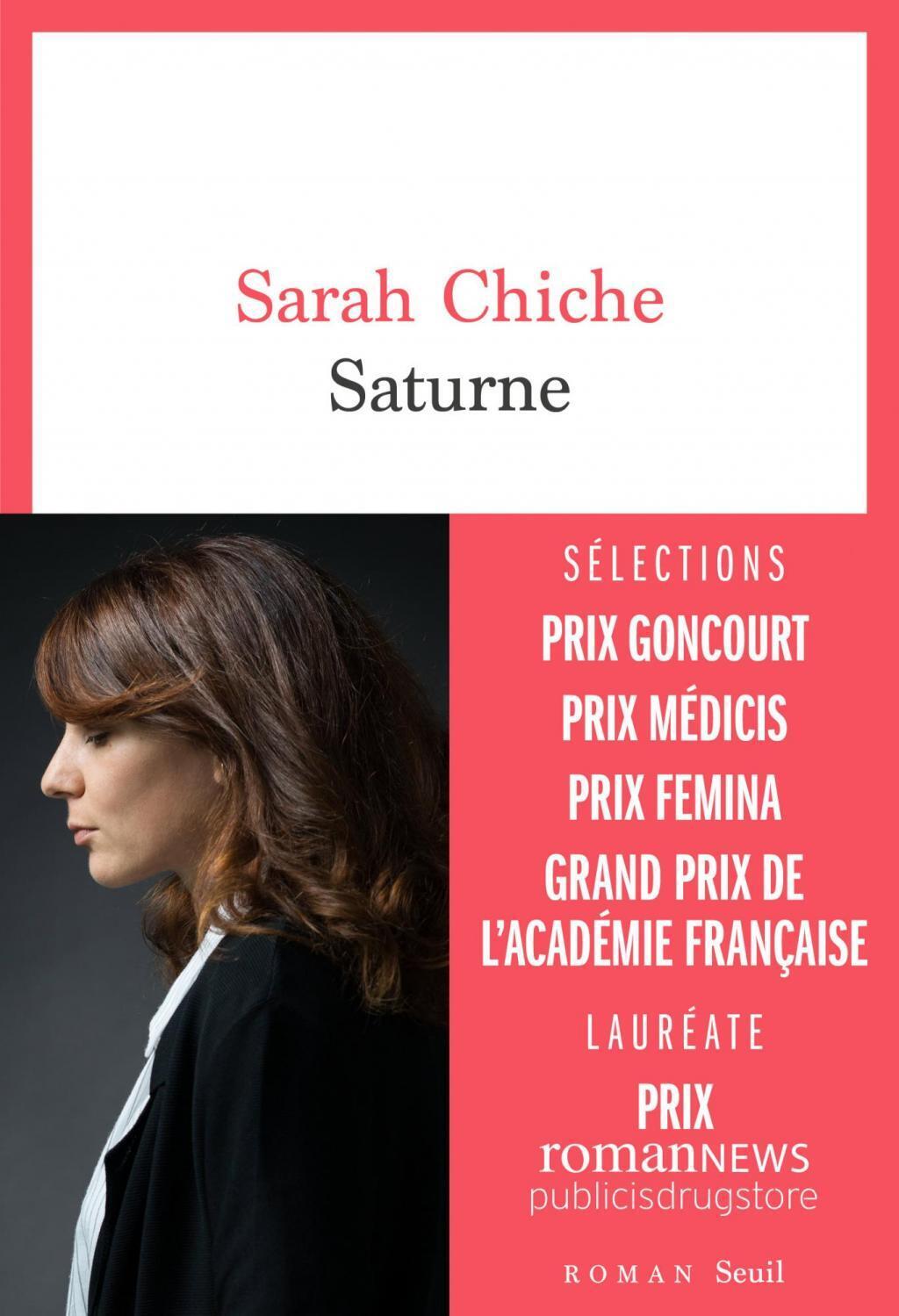 Couverture du nouveau roman de Sarah Chiche