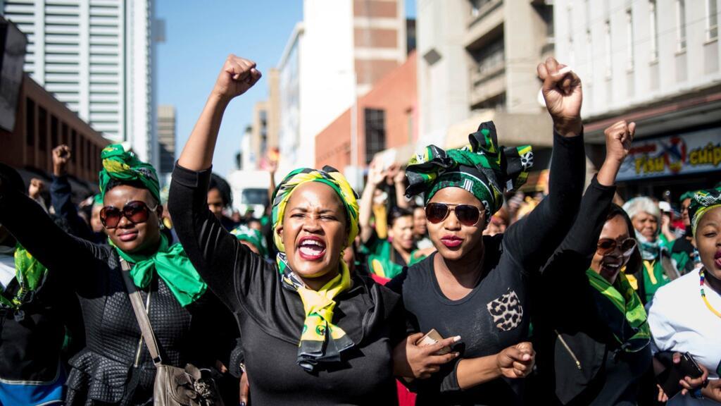 Manifestation de Sud-Africaines dans les rues de Pretoria, le 9 août 2016.