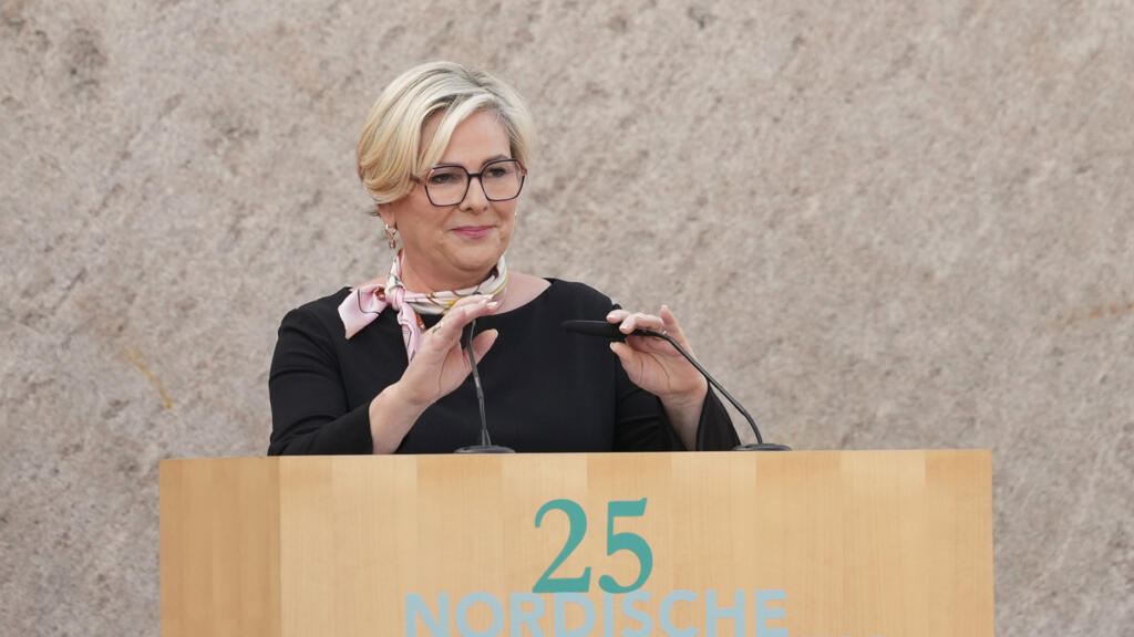 La présidente de l'Islande, Halla Tomasdottir, à Berlin (Allemagne) le 21 octobre 2024. (Image d'illustration)