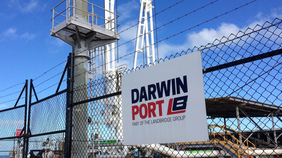 Machinery can be seen sitting at the Port of Darwin, located in the Northern Territory's capital city of Darwin in Australia, April 21, 2017. Picture taken April 21, 2017.