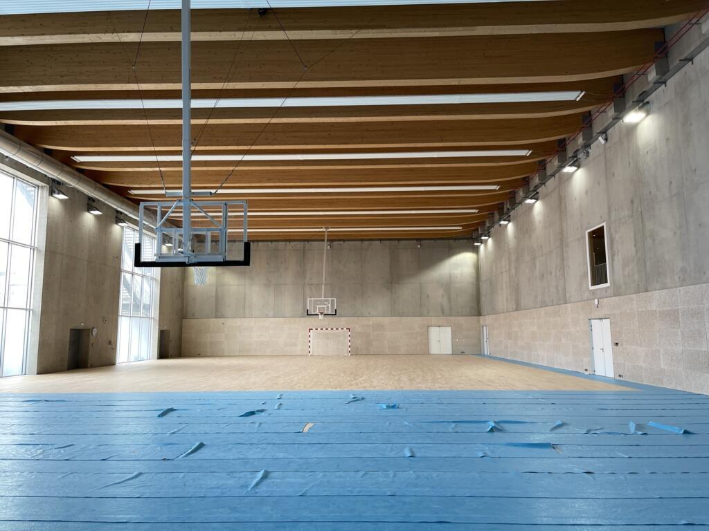 Arena Adidas, em Porte de la Chapelle, Paris. Em 25 de janeiro de 2024.