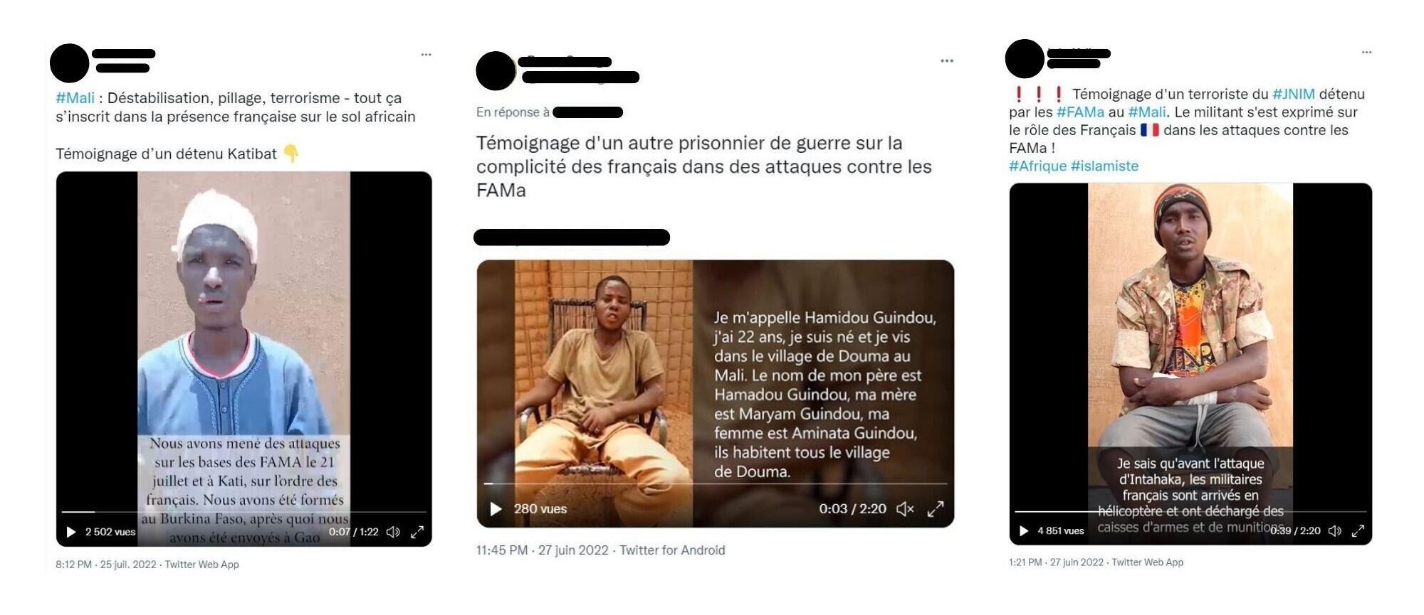 Les vidéos sont fabriquées de la même manière.