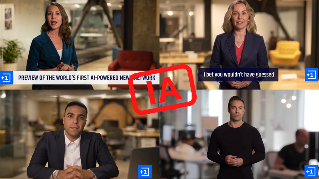 Ces présentateurs n'existent pas, ils ont été générés par une intelligence artificielle.