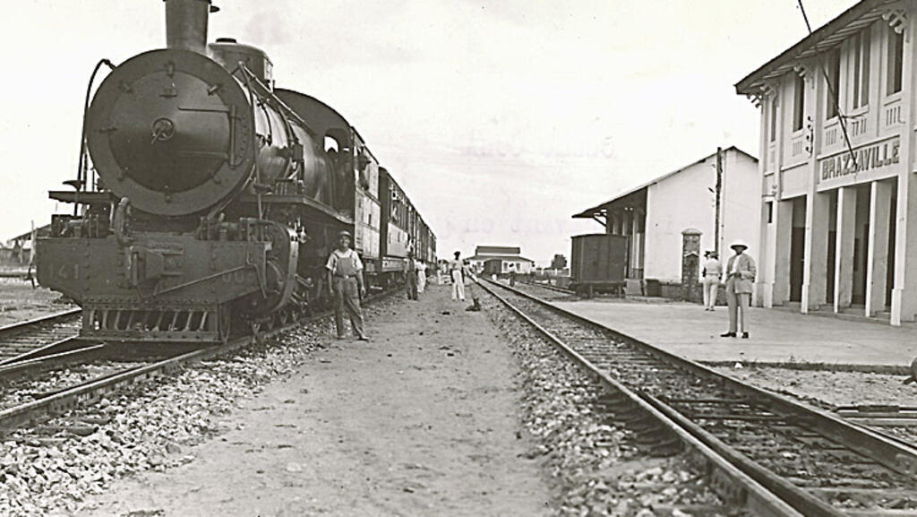 Chemin de fer Congo-Océan, Gare de Brazzaville, décembre 1932.