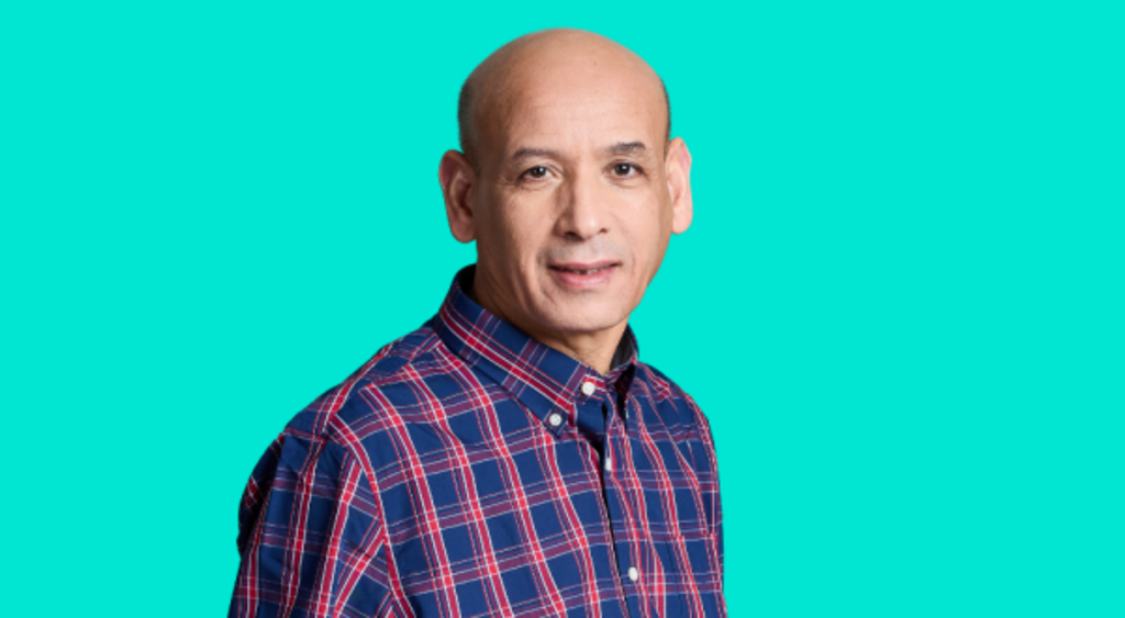 Abdelrhani Belhaloumi, quatrième candidat sur la liste Les Engagés aux européennes de 2024 en Belgique.
