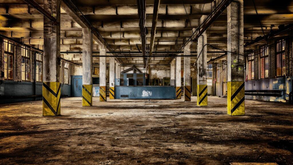 Une usine abandonnée. (image d'illustration)