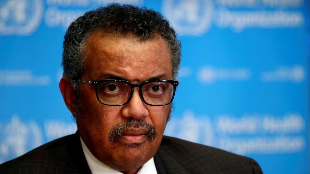 Tedros Adhanom Ghebreyesus, chef de l'OMS, le 16 mars 2020 à Genève.