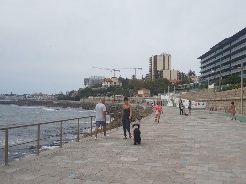 Pessoas sem máscara em Cascais