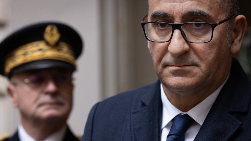 Le ministre français de l'Intérieur Laurent Nunez, au siège de la police à Paris, le 14 novembre 2025.