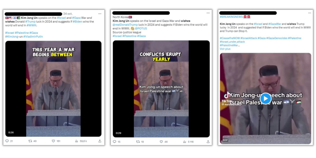 La vidéo apparue sur Tik Tok s'est rapidement retrouvée sur Twitter, Facebook et Instagram.