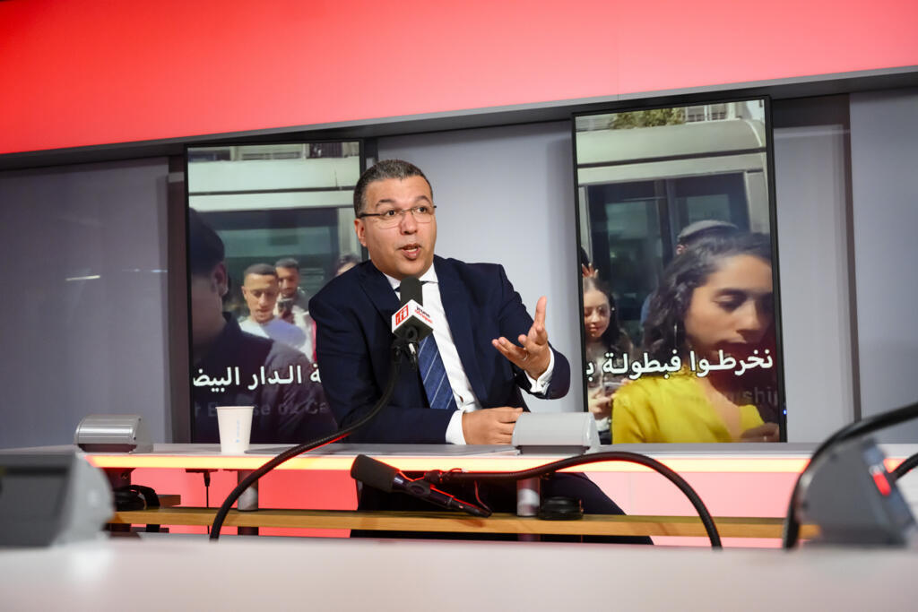 Tarik Senhaji, directeur général de la Bourse de Casablanca, dans les studios de RFI