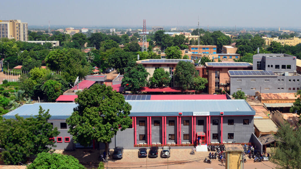 Bureaux de la Société Générale à Ouagadougou au Burkina Faso. (Image d'illustration)