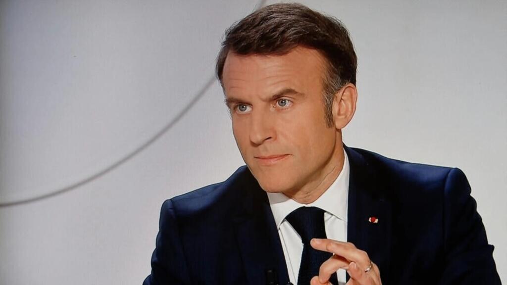 Le président français Emmanuel Macron lors d'une interview télévisée, le 12 mars 2024 (photo d'illustration).