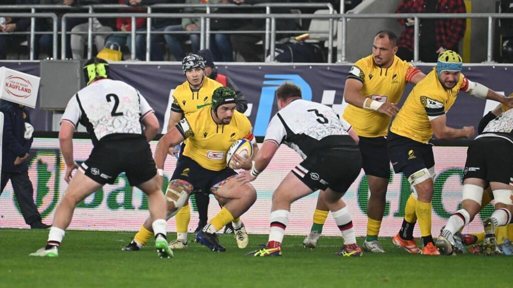 Fază din meciul de rugby România - Canada, scor final 31-21, Stadionul Arcul de Triumf, București, 8 noiembrie 2025.