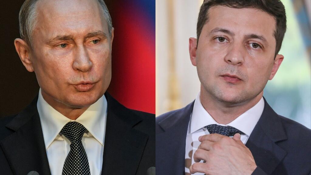  Vladimir Poutine et Volodymyr Zelensky (image d'illustration)