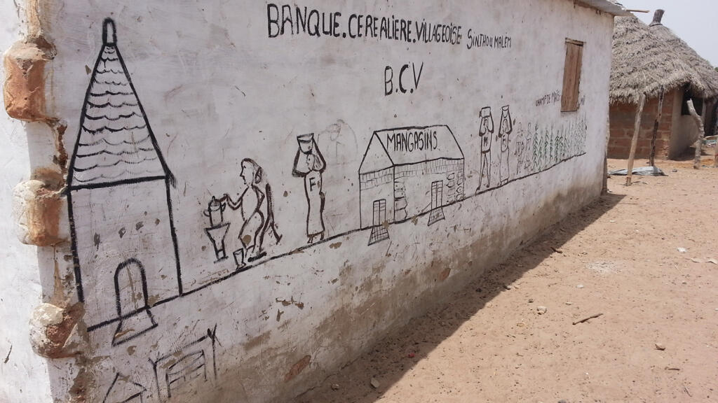 La banque de céréales de la communauté rurale de Sinthiou Malème, dans l'arrondissement de Koussanarpartement de Tambacounda, à l’est du Sénégal.