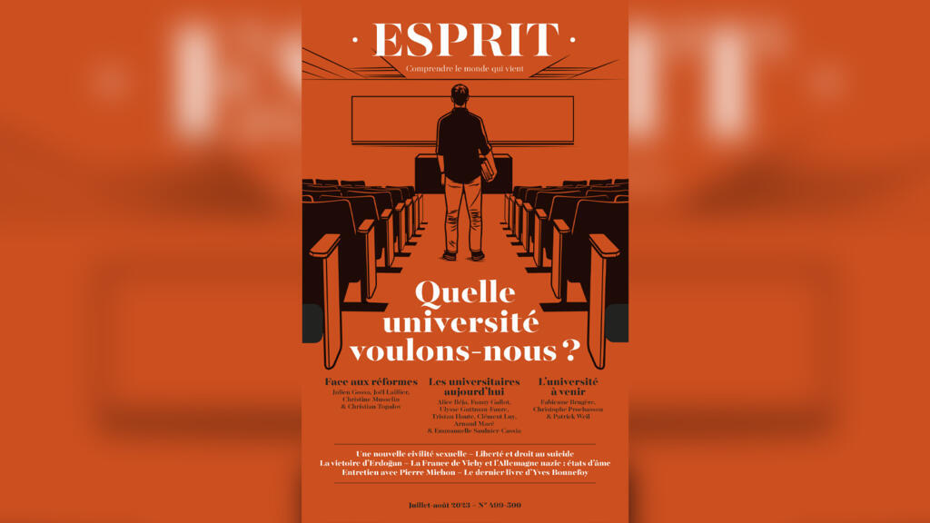 Revue Esprit juillet-août 2023: «Quelle université voulons-nous ?»