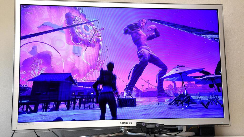 Le concert de Travis Scott sur le jeu vidéo Fortnite.
