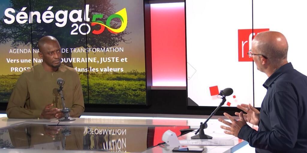 Bakary Séga Bathily, DG de l'APIX, dans les studios de RFI