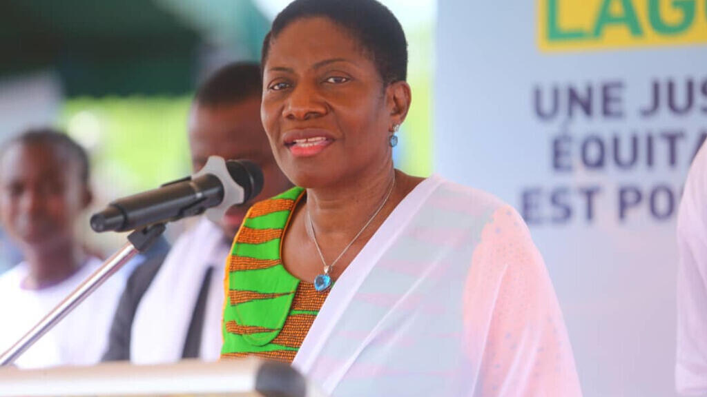 Henriette Lagou, ancienne ministre, candidate à l'élection présidentielle du 25 octobre 2025 en Côte d'Ivoire.