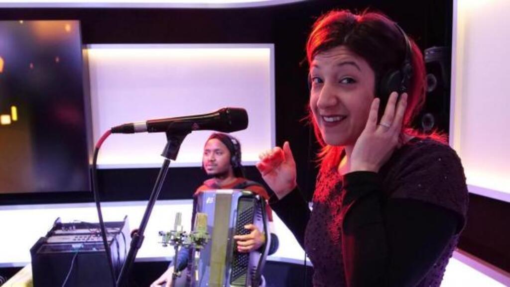 Maria Mazzotta et Bruno Galeone à RFI.