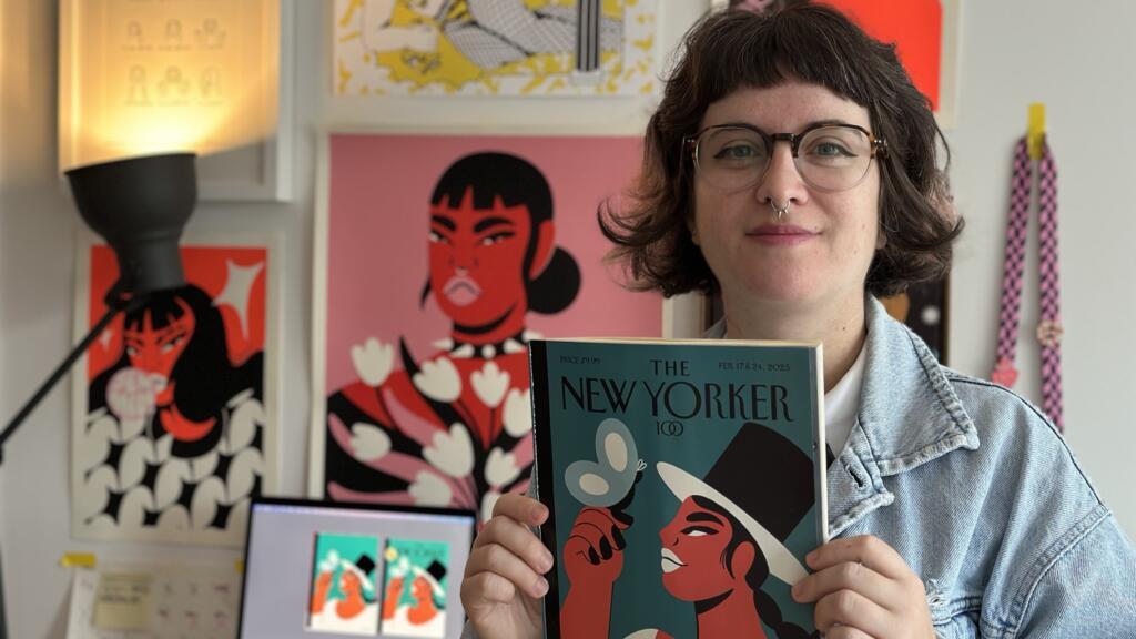 A artista visual brasileira Camila Rosa ilustra a capa de 100 anos da The New Yorker.