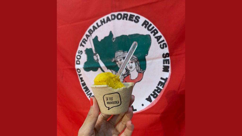 O copinho no qual os sorvetes da Gelado do Campo, de Francisco Sant'Ana, são servidos é comestível, feito de mandioca, e biodegradável. Uma tecnologia 100% brasileira