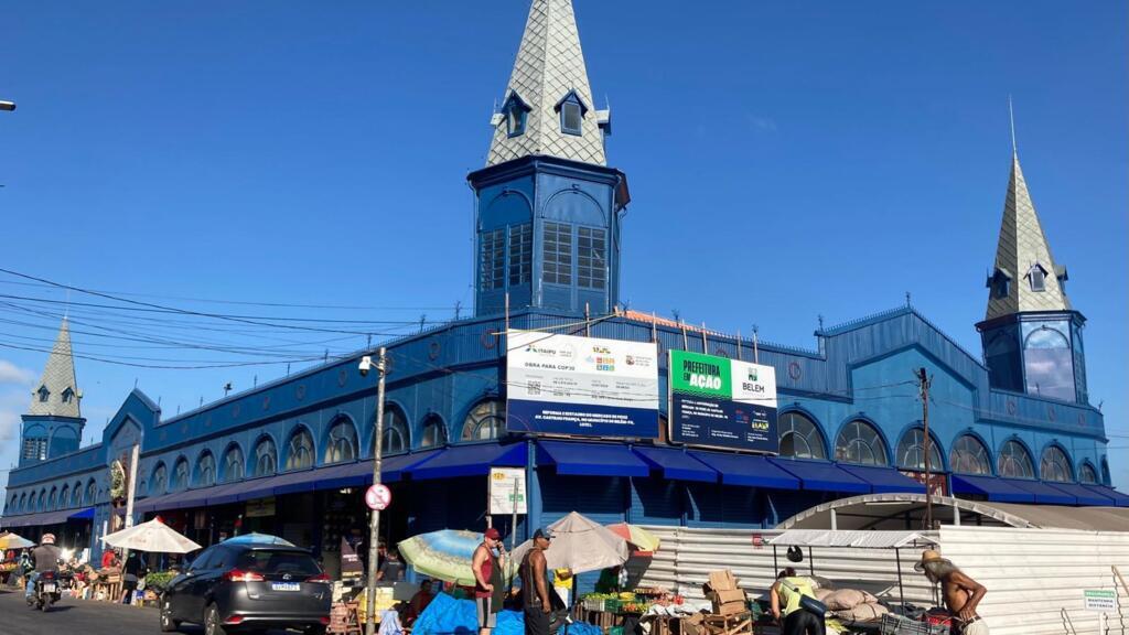 O Mercado Ver-o-Peso, cartão postal de Belém, está sendo restaurado para a COP 30.