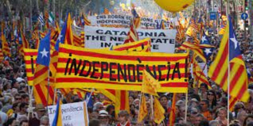 Pro-independence march in Catalonia