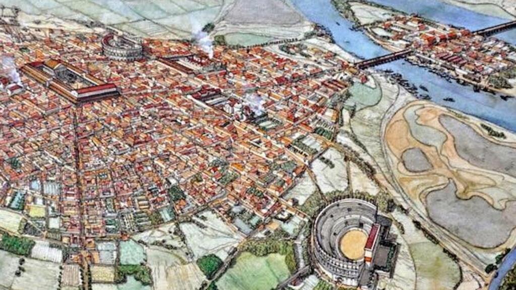 Recreation of Gallo-Roman city of Lutetia